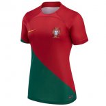 Camiseta Portugal 1ª Equipación Mujer 2022-2023