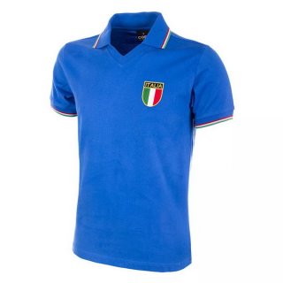 1ª Equipación Replica Camiseta Italy Copa Retro 1982 Azul