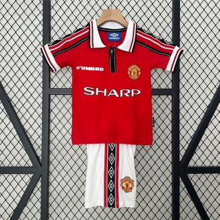 Camiseta Manchester United 1ª Equipación Retro Niño 1998 1999