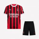 Camiseta AC Milan 1ª Equipación Niño 2024-2025 Negro