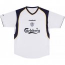 2ª Equipación Replica Camiseta Liverpool Retro 2001 2003 Blanco