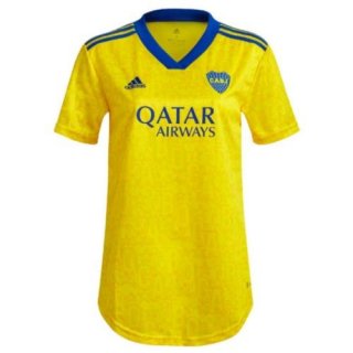 Replica Camiseta Boca Juniors 3ª Equipación Mujer 2022-2023 Amarillo