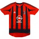 1ª Equipación Replica Camiseta AC Milan Retro 2004 2005 Rojo