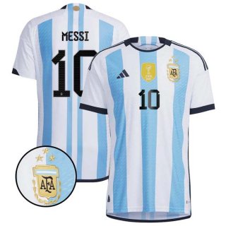 3 Estrellas Tailandia Camiseta Argentina 1ª Equipación Messi 2022-2023