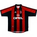 1ª Equipación Replica Camiseta AC Milan Retro 1998 2000 Rojo