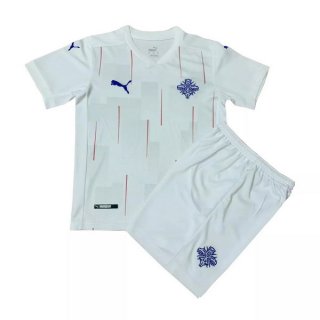 2ª Equipación Camiseta Islandia Niño 2020 Blanco