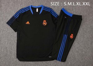 Camiseta Entrenamiento Real Madrid Conjunto Completo 2022 Negro Azul