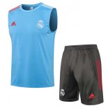 Camiseta Real Madrid Sin Mangas Conjunto Completo 2022 Azul