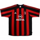 1ª Equipación Replica Camiseta AC Milan Retro 2003 2004 Rojo