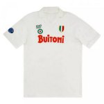 2ª Equipación Replica Camiseta Napoli Retro 1987 1988 Blanco 2ª Equipación Replica Camiseta Napoli Retro 1987 1988 Blanco