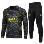 Sudadera De Training PSG 2024 Negro Amarillo Sudadera De Training PSG 2024 Negro Amarillo