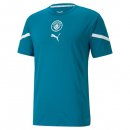 Replica Camiseta Manchester City Pre-Match 2021-2022 Azul