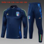 Niños Sudadera De Training Italia 2024-2025 Azul 3 Niños Sudadera De Training Italia 2024-2025 Azul 3