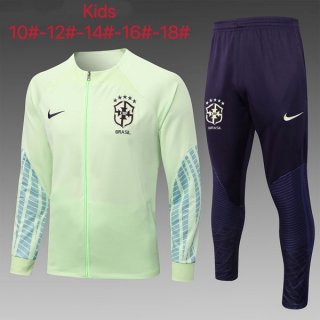 Ninos Chandal Brasil 2022-2023 Verde Purpura