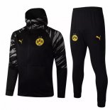 Chandal Con Capucha Dortmund 2021-2022 Negro