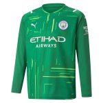 Replica Camiseta Manchester City Portero ML 2021-2022 Verde Replica Camiseta Manchester City Portero ML 2021-2022 Verde