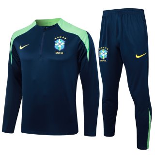 Sudadera De Training Brasil 2024-2025 Azul Verde 3