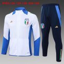 Niños Chandal Italia 2024-2025 Blanco Azul 3