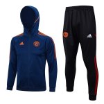 Chaqueta Con Capucha Manchester United 2024 Azul Chaqueta Con Capucha Manchester United 2024 Azul