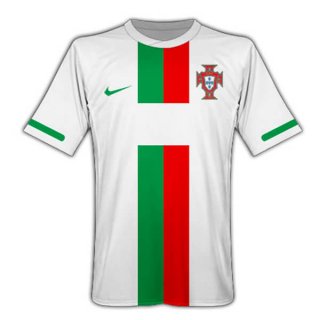 2ª Equipación Replica Camiseta Portugal Retro 2010 Blanco