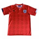 2ª Equipación Replica Camiseta Inglaterra Retro 1989 Rojo