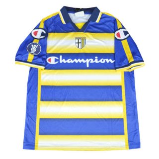 2ª Equipación Replica Camiseta Parma Retro 2004 2005 Azul Amarillo