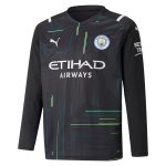 Replica Camiseta Manchester City Portero ML 2021-2022 Negro Replica Camiseta Manchester City Portero ML 2021-2022 Negro