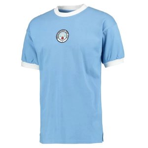 1ª Equipación Replica Camiseta Manchester City Retro 1972 Azul