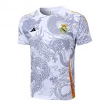 Camiseta Entrenamiento Real Madrid 2024-2025 Blanco Gris 2