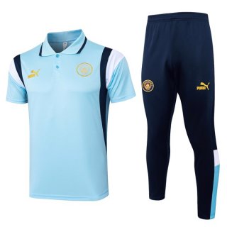 Polo Manchester City Conjunto Completo 2024-2025 Azul