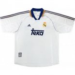 1ª Equipación Replica Camiseta Real Madrid Retro 1999 2000 Blanco