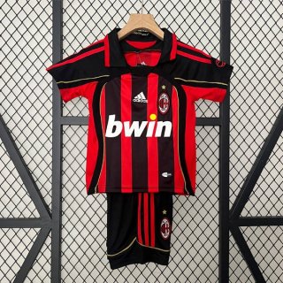 Camiseta AC Milan 1ª Equipación Retro Niño 2006 2007