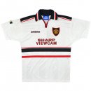 2ª Equipación Replica Camiseta Manchester United Retro 1998 1999 Blanco