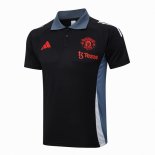 Polo Manchester United 2024-2025 Negro Gris 2