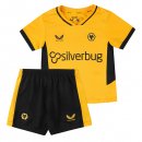 1ª Equipación Camiseta Wolves Niño 2021-2022 Amarillo