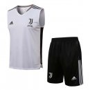 Camiseta Juventus Sin Mangas Conjunto Completo 2022 Blanco Negro