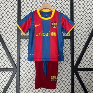 Camiseta Barcelona 1ª Equipación Retro Niño 2010 2011