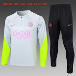 Ninos Sudadera De Training PSG 2024-2025 Gris Rosa