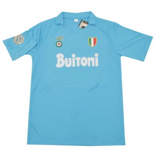 1ª Equipación Replica Camiseta Napoli Retro 1987 1988 Azul