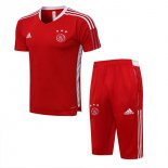 Camiseta Entrenamiento Ajax Conjunto Completo 2022 Rojo