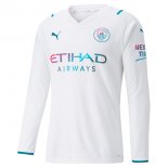 2ª Equipación Replica Camiseta Manchester City ML 2021-2022