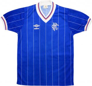 1ª Equipación Replica Camiseta Rangers Retro 1982 1983 Azul