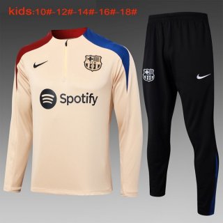 Niños Sudadera De Training Barcelona 2024-2025 Amarillo Azul 3