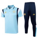 Polo Manchester City Conjunto Completo 2024-2025 Azul