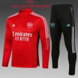 Niños Chandal Arsenal 2022 Rojo