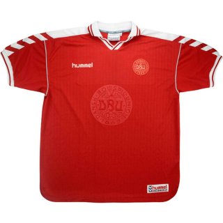 1ª Equipación Replica Camiseta Dinamarca Retro 1998 Rojo