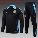 Niños Sudadera De Training Argentina 2024-2025 Negro Azul 3