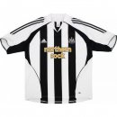 1ª Equipación Replica Camiseta Newcastle United Retro 2005 2006 Negro Blanco