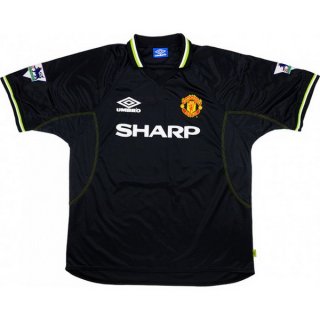 3ª Equipación Replica Camiseta Manchester United Retro 1998 1999 Negro