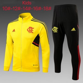 Ninos Chandal Flamengo 2022-2023 Amarillo Negro 2